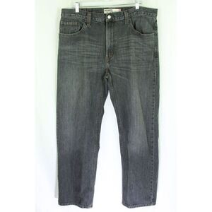 Levis 559 Relaxed Straight Fit Mens Jeans Faded Black Charcoal 38/32 100% Cotton